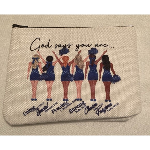 Unbranded Handbags - "God says you are..." make-up pencil misc pouch NEW